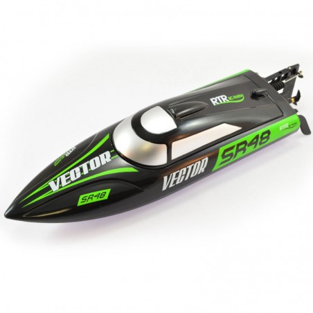 LANCHA VECTOR SR48 VOLANTEX ESCOBILLAS (Con bateria y cargador)