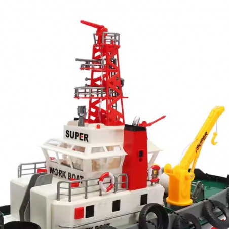 BARCO TRABAJO LANZA AGUA 600mm HENG LONG (Con batería y cargador)