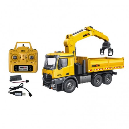 CAMION BASCULANTE CON PLUMA HUINA 1575