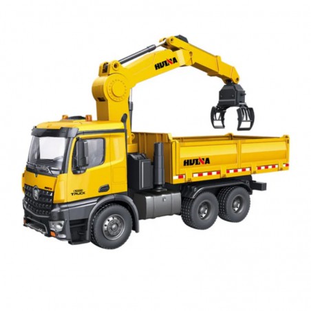 CAMION BASCULANTE CON PLUMA HUINA 1575