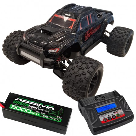 COCHE HYPER GO MT10 NEGRO 1/10 (COMBO COMPLETO)