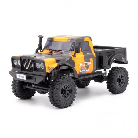COCHE CRAWLER 1/18 CRX18 NARANJA HOBBYTECH (Con batería y cargador)