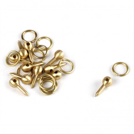 ANILLA LATON CON PERNO 4mm AMATI (10 Unidades)