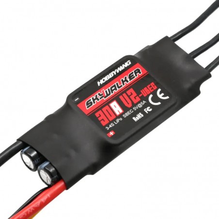 VARIADOR BRUSHLESS 30A V2 3-4S SKYWALKER HOBBYWING