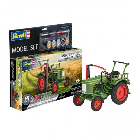 MAQUETA TRACTOR FENDT F20 1:24 REVELL Easy-Click (Con pinturas y pincel)