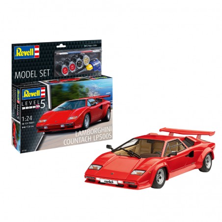 MAQUETA LAMBORGHINI COUNTACH LP500 1:24 REVELL (Con pinturas, pegamento y pincel)