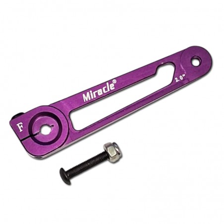 BRAZO SERVO ALUMINIO 51mm 25T MIRACLE (Para servos Futaba, KST, DualSky y mas)