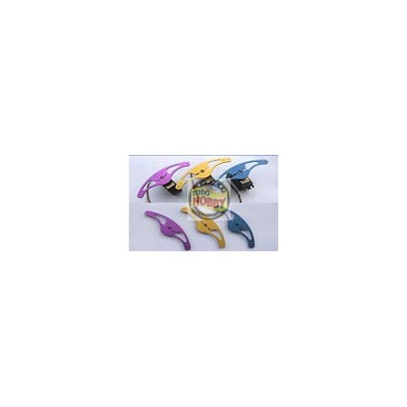 BRAZO SERVO DOBLE ALUMINIO 30-50CC 100mm 25T MIRACLE (Para servos Futaba, KST, Dualsky y mas)