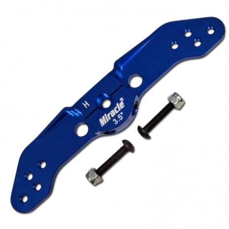 BRAZO SERVO ALUMINIO DOBLE 89mm 24T MIRACLE (Para servos Hitec Standard)