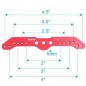 SISTEMA PUSH/PULL ALUMINIO 127mm MIRACLE (Para tres servos tamaño Standard en Tandem) SISTEMA PUSH/PULL ALUMINIO 127mm MIRACLE (Para tres servos tamaño Standard en Tandem)