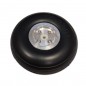 RUEDA GOMA ESPUMA CON LLANTA ALUMINIO 89MM MIRACLE