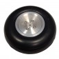 RUEDA GOMA CON LLANTA ALUMINIO 101MM (1 UNIDAD)