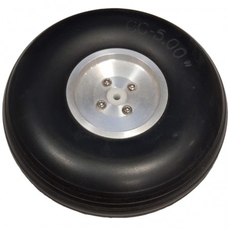 RUEDA GOMA PUV CON LLANTA ALUMINIO 127mm (1 unidad) MIRACLE