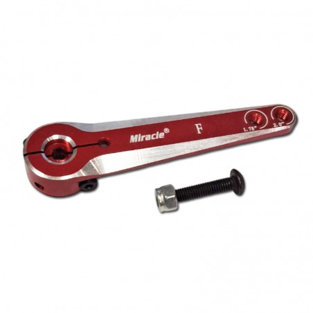 BRAZO DE SERVO ALUMINIO 25T 44mm Y 51mm MIRACLE (Válido para servos Futaba, KST, Savox, Dualsky y mas)