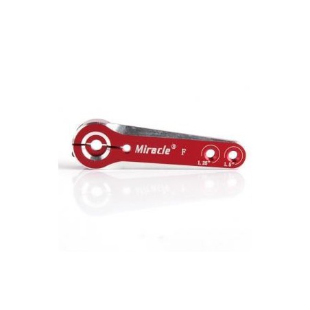 BRAZO DE SERVO ALUMINIO 25T 32mm Y 38mm MIRACLE (Válido para servos Futaba, KST, Savox, Dualsky y mas)