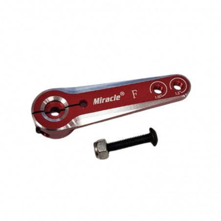 BRAZO DE SERVO ALUMINIO 25T 32mm Y 38mm MIRACLE (Válido para servos Futaba, KST, Savox, Dualsky y mas)
