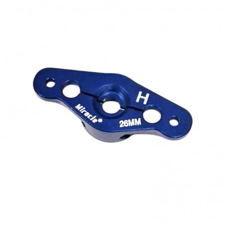 BRAZO SERVO DOBLE ALUMINIO 26mm 24T MIRACLE (Válido para servos Hitec Standard)