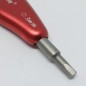 LLAVE BUJIA MIRACLE GLOW Y GASOLINA CM8 (1/4-32) Y ALLEN 3mm Y 4mm ALUMINO ROJO MIRACLE