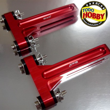 BANCADA ALUMINIO DLE20 ANTIVIBRACION ROJO MIRACLE