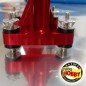 BANCADA ALUMINIO DLE20 C/ SILENTBLOCK ROJO MIRACLE