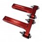 BANCADA ALUMINIO DLE20 C/ SILENTBLOCK ROJO MIRACLE