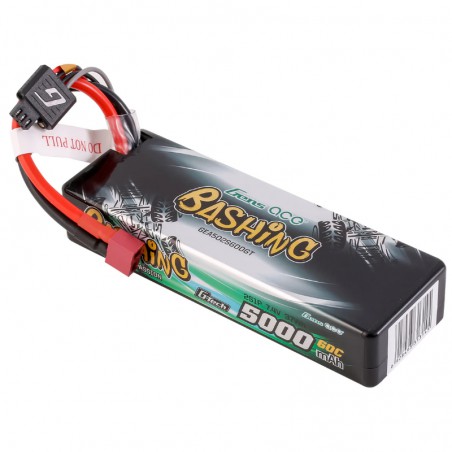 BATERIA LIPO 7.4V 5000mAh 60C BASHING (Conector Tipo T Dean)
