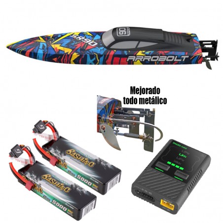 LANCHA RC VOLANTEX VECTOR SR90 BRUSHLESS 90cm RTR (Combo con baterías y cargador)