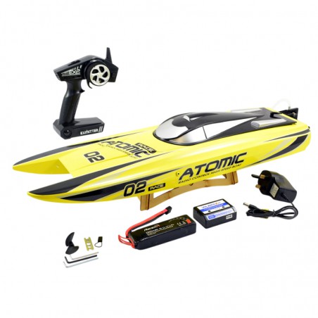 LANCHA ATOMIC 70cm BRUSHLESS AMARILLA VOLANTEX (Con bateria y cargador)