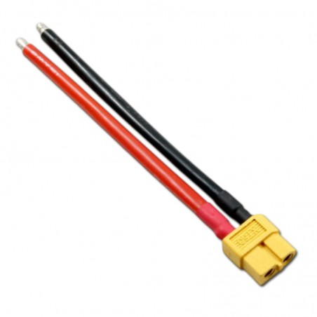CONECTOR XT60 MACHO CON CABLE AWG12 (10cm)