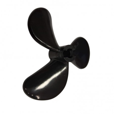 HELICE NYLON TRIPALA 48X11mm EJE 4mm GIRO DERECHA (Fijación Bull Nose)