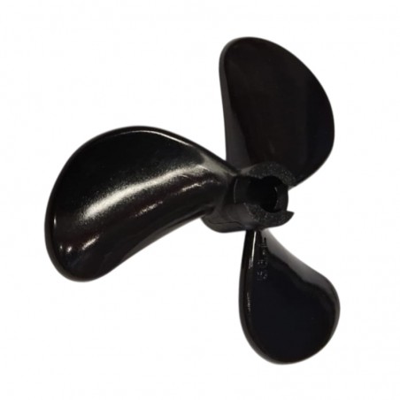 HELICE NYLON TRIPALA 48X11mm EJE 4mm GIRO IZQUIERDA (Fijación Bull Nose)