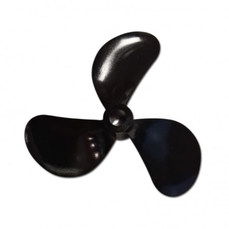 HELICE NYLON TRIPALA 48X11mm EJE 4mm GIRO IZQUIERDA (Fijación Bull Nose)