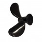 HELICE NYLON TRIPALA 44X11mm EJE 4mm GIRO DERECHA (Fijación Bull Nose) HELICE NYLON TRIPALA 44X11mm EJE 4mm GIRO DERECHA (Fijación Bull Nose)