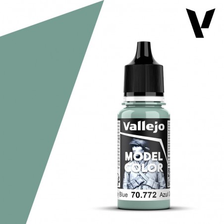 PINTURA VALLEJO MODEL COLOR AZUL GRIS MEDIO 18ml