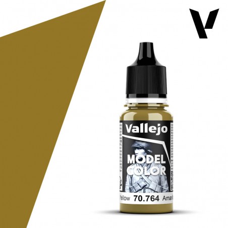 PINTURA VALLEJO MODEL COLOR AMARILLO MILITAR 18ml