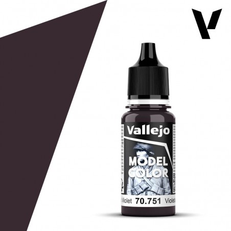 PINTURA VALLEJO MODEL COLOR VIOLETA NEGRO 18ml