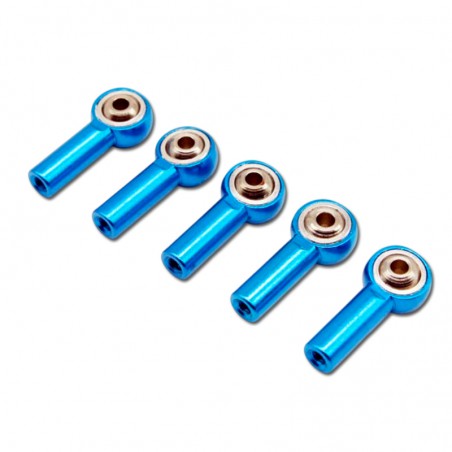 ROTULA ALUMINIO M3X26mm AZUL (5 unidades)