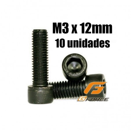 TORNILLO ALLEN M3X12mm G-FORCE (10 unidades)