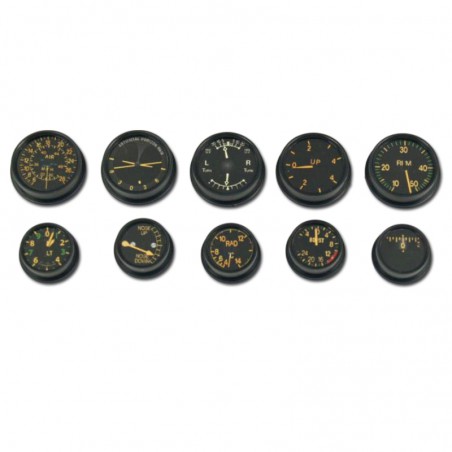 SET PANEL INSTRUMENTOS CAZA INGLÉS WWII 1/5