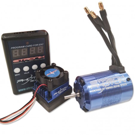 COMBO BRUSHLESS 1/10 MOTOR 2950KV Y VARIADOR 45A PHOTON 2.1 ETRONIX