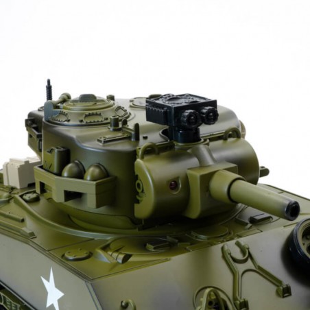 TANQUE RC 1/18 USA M4A3 SHERMAN VERDE