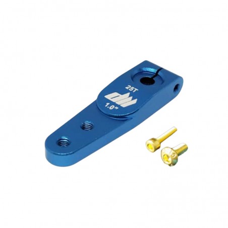 BRAZO SERVO ALUMINIO 25mm 25T DUALSKY (Válido para servos Futaba, KST, Dualsky, Savox y muchos mas)