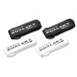 CINTA VELCRO 200mm CON PASANTE PLASTICO DUALSKY (2 color blanco y 2 color negro)