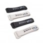 CINTA VELCRO 280mm CON PASANTE PLASTICO DUALSKY (2 color blanco y 2 color negro)