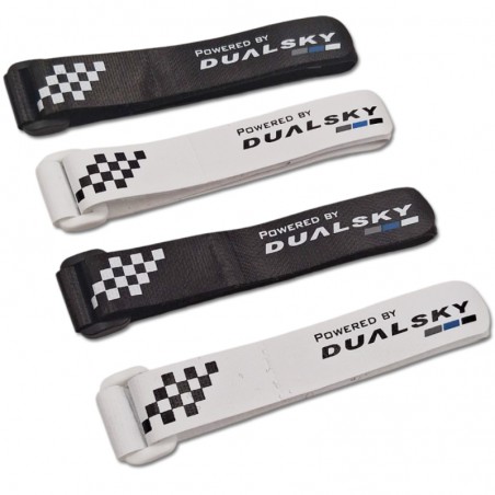 CINTA VELCRO V2 380MM 2 UNI., BLANCO Y NEGRO