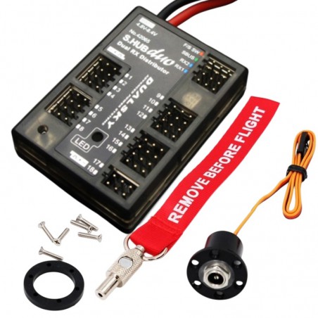 HUB DUO 18 CANALES SBUS, EXBUS, SRXL DUALSKY CON INTERRUPTOR SEGURIDAD FFS-3