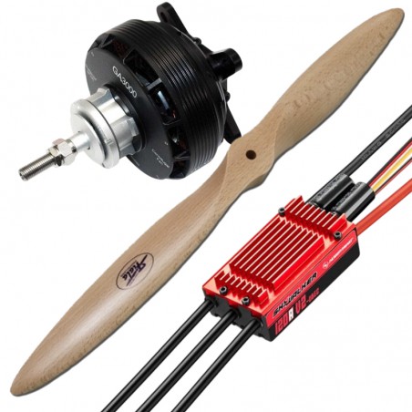COMBO MOTOR 30CC ELECTRICO (GA3000, VARIADOR 120A y 19x8 FIALA)