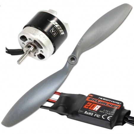 COMBO BRUSHLESS PARA AVION 400-600g Peso en vuelo (Para Lipo 3S)