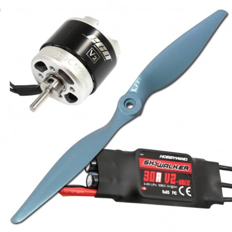 COMBO BRUSHLESS PARA AVION 400-600g Peso en vuelo (Para Lipo 3S)