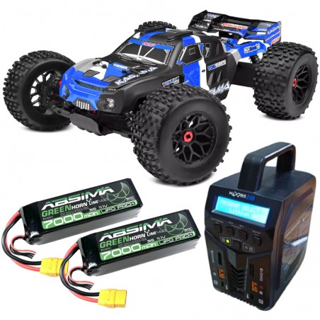 COCHE KAGAMA XP 6S RTR AZUL 1/8 BRUSHLESS 6S TEAM CORALLY (Con 2 baterías de 3S 7000mAh y Cargador doble))
